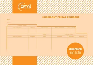 Hromadný příkaz k úhradě A5, samopropisovací, 100 listů 1110